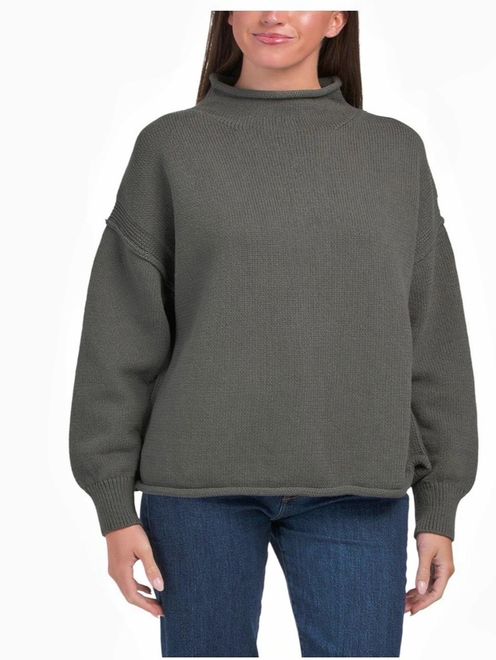 Free People Torres Funnel Neck Sweater
